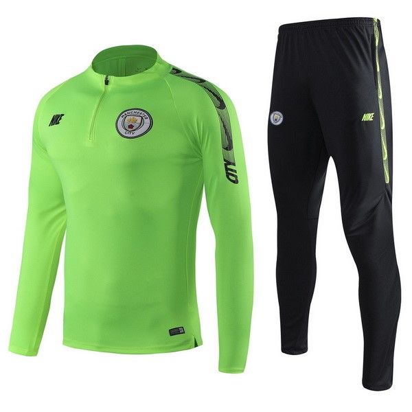 Chandal Del Manchester City 2019-2020 Verde Fluorescente